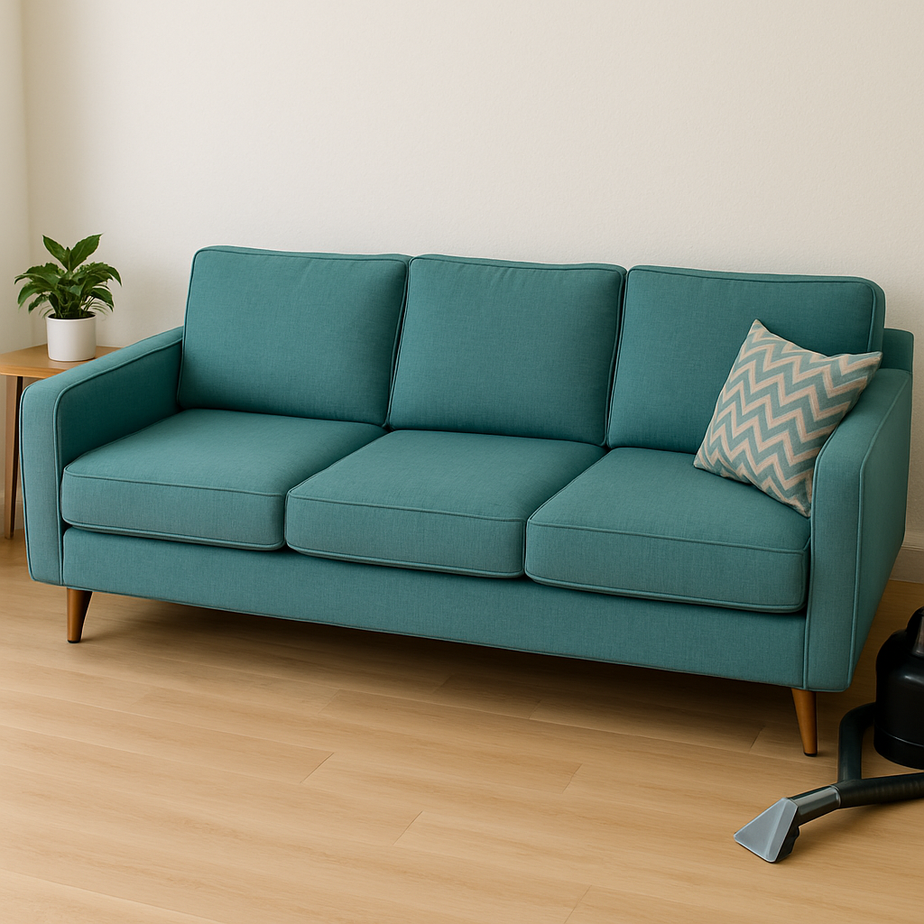 Canapé — après nettoyage (odeurs neutralisées)