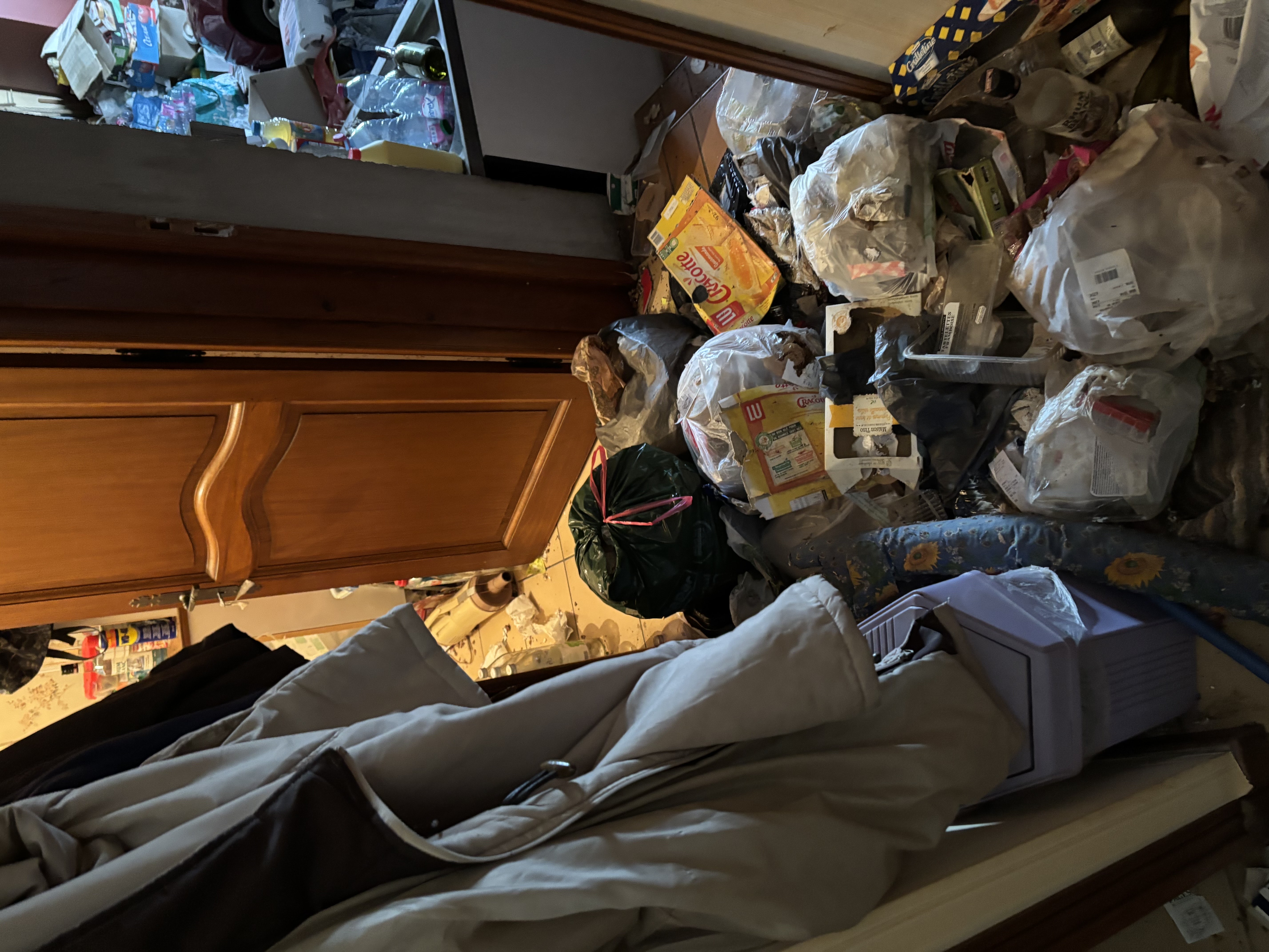 Après intervention : pièce assainie et ordonnée